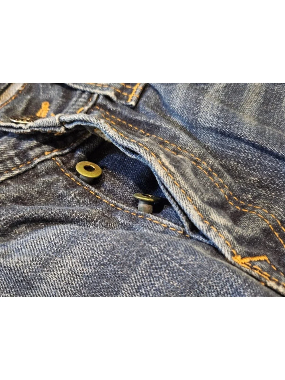 TRUE RELIGION Men’s Y2K VINTAGE BLAKE FLAP Denim Straight Button Fly sz 34x30